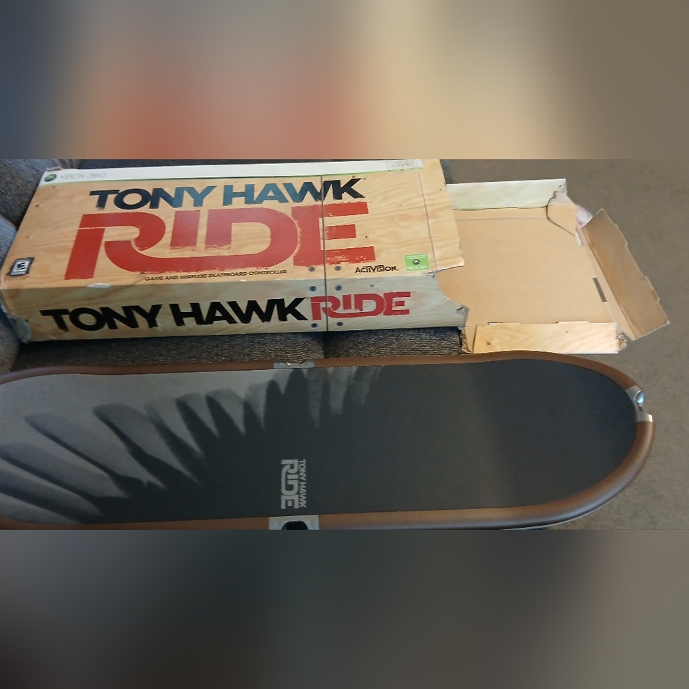 Tony Hawk Ride Black Skateboard Game with Box
